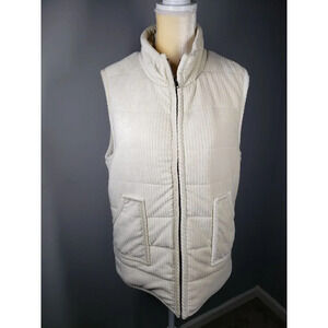 Staccato Cream Vest Women's size L .